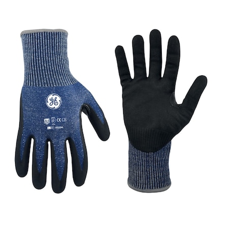 Ge Cut-Resistant Gloves, Cut Level A4 , Micro Foam Nitrile , L 24 PK GG224L